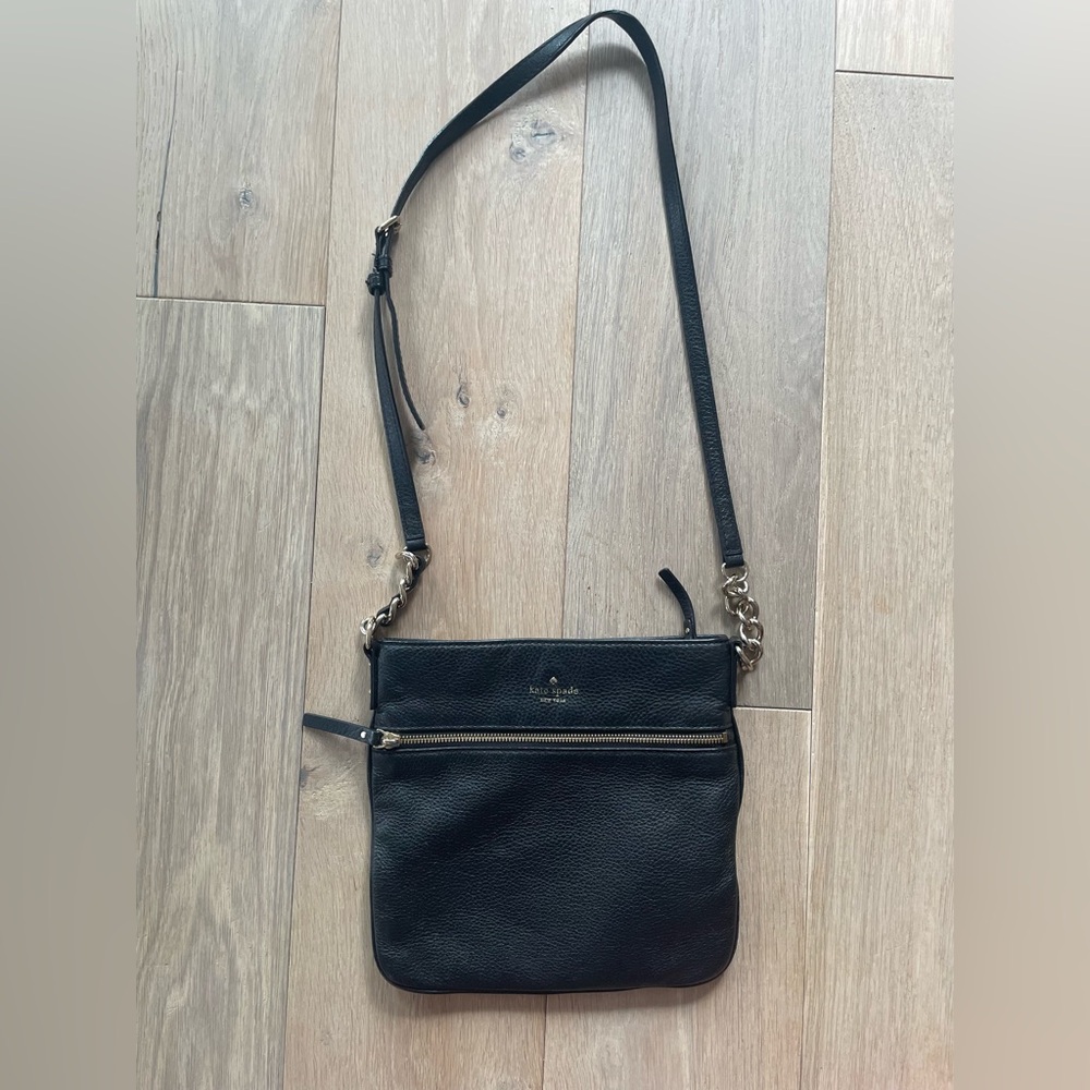 Kate Spade Cobble Hill Ellen Leather Crossbody Bag - Black Pebbled leather